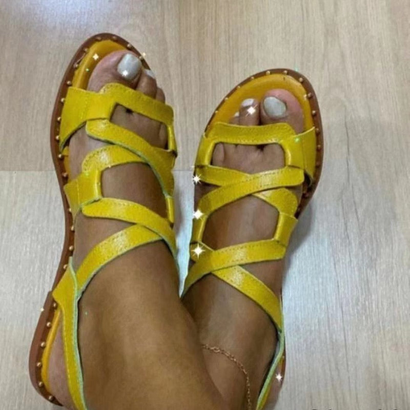 Women Sandals Rome Flats Slippers