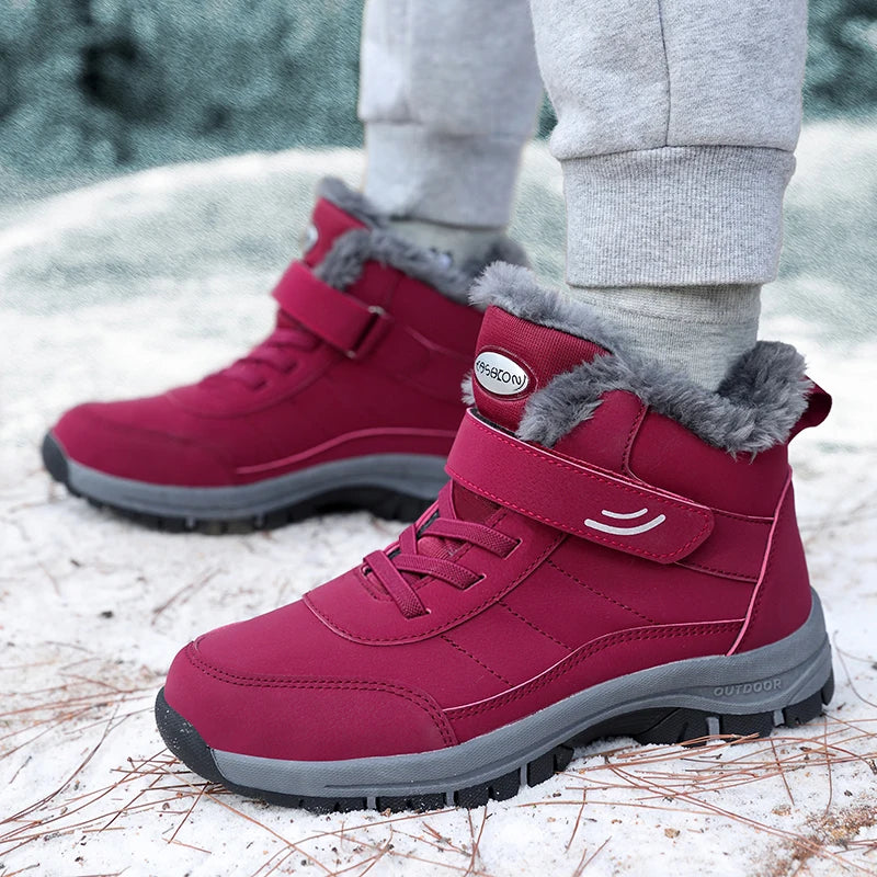 Men’s Fur-Lined Winter Snow Shoes - Jeglowstore