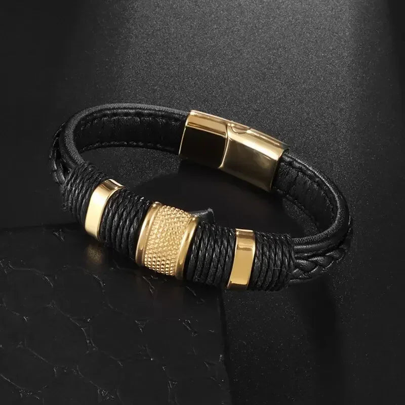 Men’s Handmade Leather Infinity Bracelet - Jeglowstore