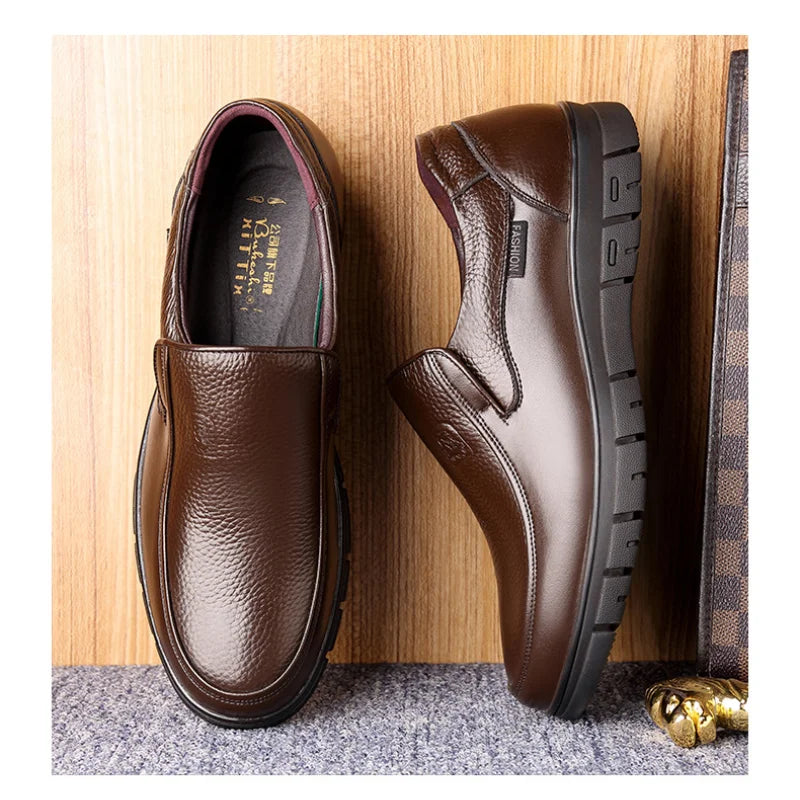 Men’s Casual Soft Sole Leather Shoes - Jeglowstore