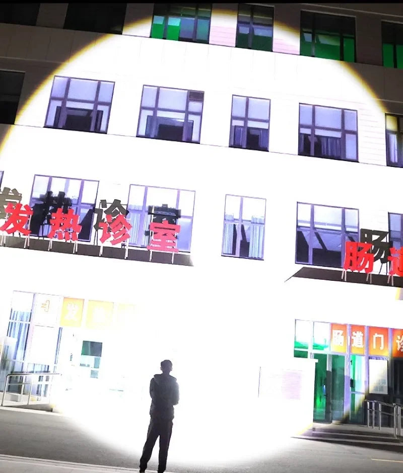 2025 NEW Ultra Bright LED Flashlight 85000000LM Strong Light Tactical Torch Rechargeable Portable Lamp Outdoor Camping Lantern