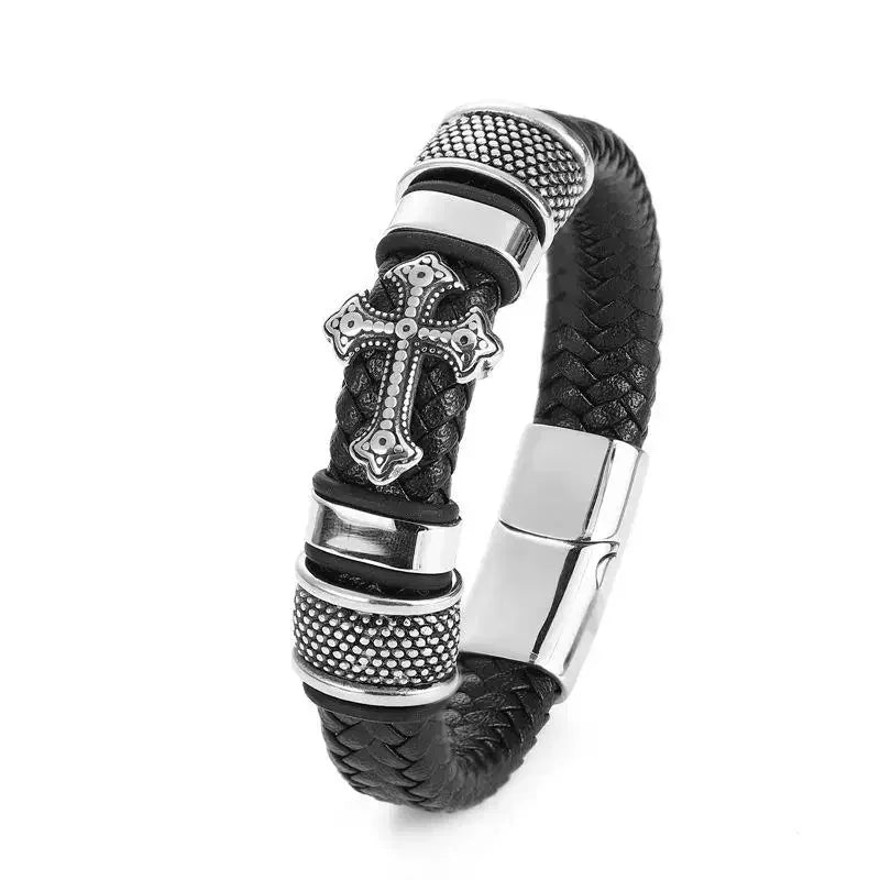 Men’s Handmade Leather Infinity Bracelet - Jeglowstore