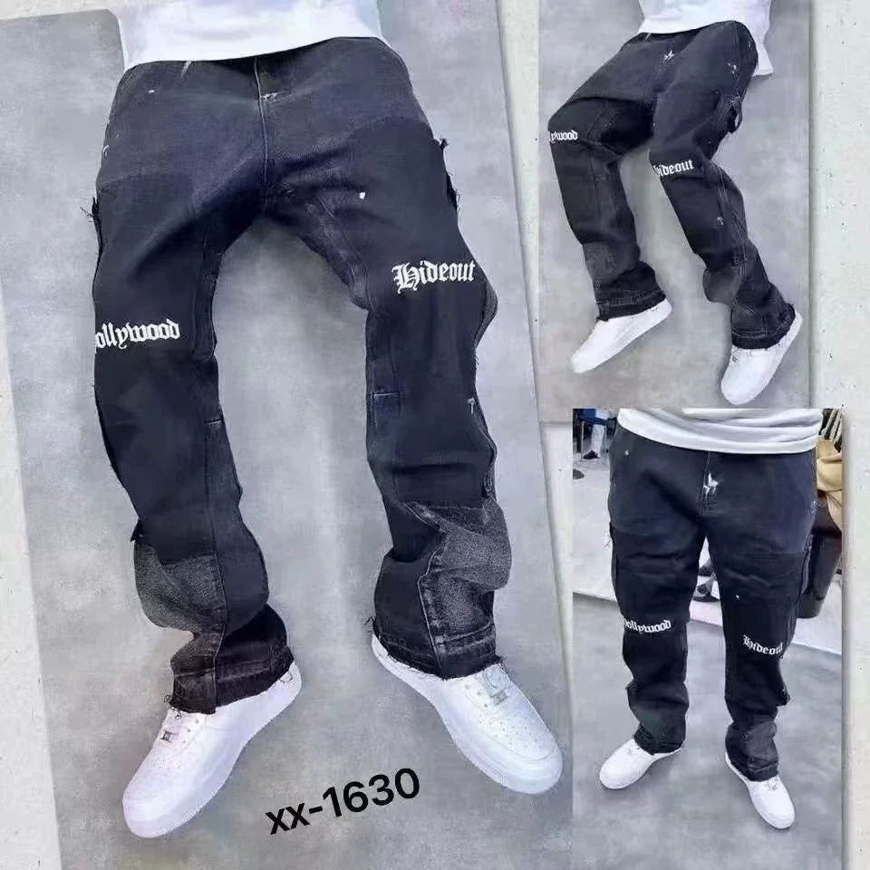 Distressed Vintage Men’s Denim Jeans - Jeglowstore