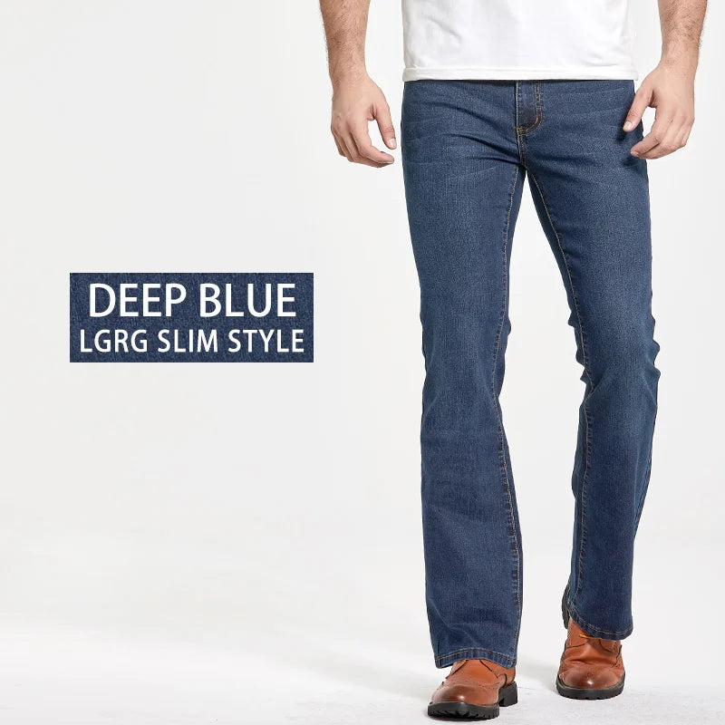 Men’s Classic Bootcut Jeans - Jeglowstore