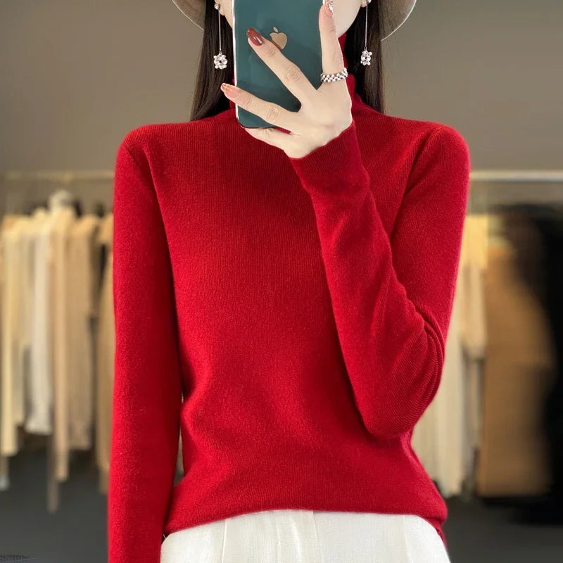 Women’s Autumn Winter Turtleneck - Jeglowstore