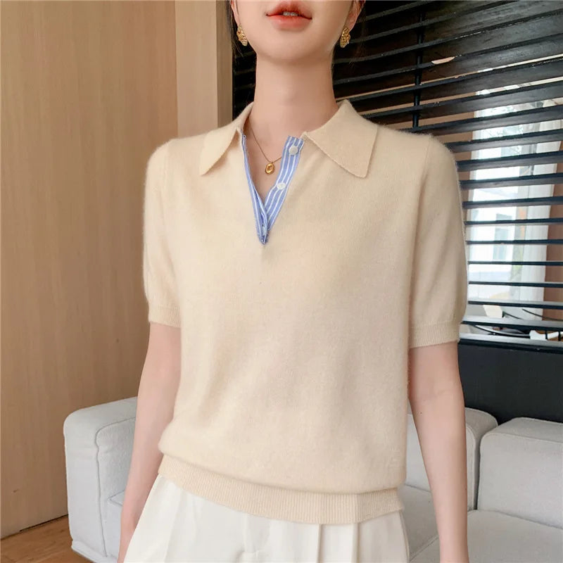 Women’s Autumn Winter Knit T shirt - Jeglowstore
