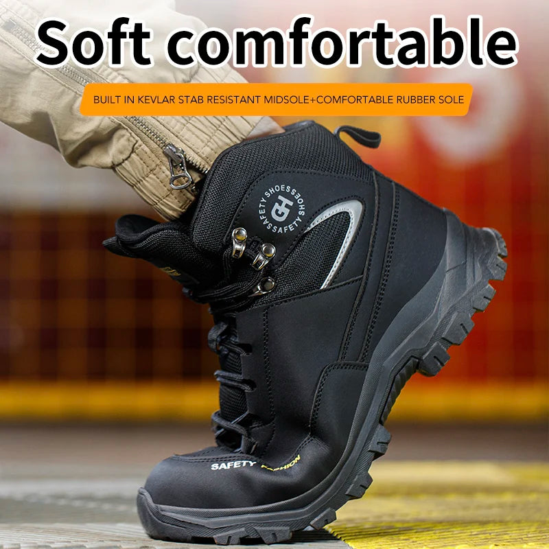 Men’s Waterproof Steel Toe Safety Shoes - Jeglowstore