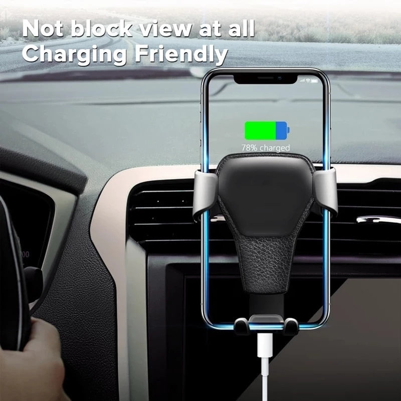 Gravity Car Holder For Phone Air Vent Clip Mount Mobile Cell Stand Smartphone GPS Support For iPhone 13 12 Xiaomi Samsung Phone - Jeglowstore