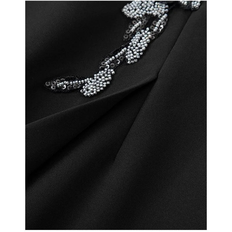 Elegant Black Slit Midi Skirt - Jeglowstore