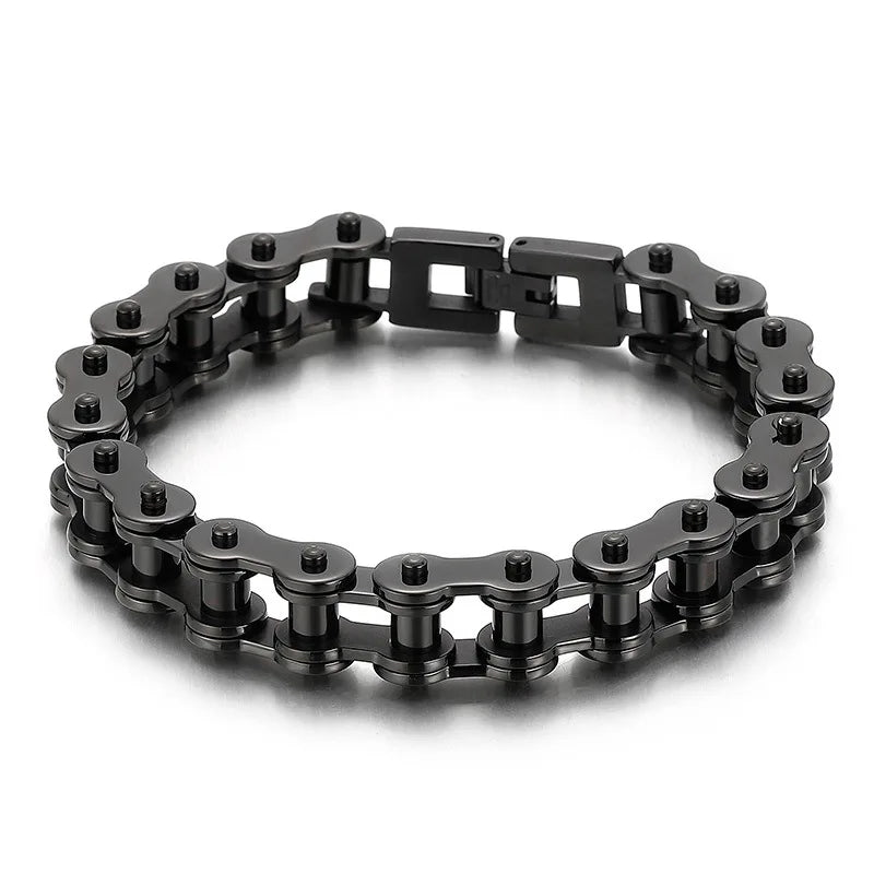 Retro Heavy Stainless Steel Motorcycle Chain Bracelet - Jeglowstore