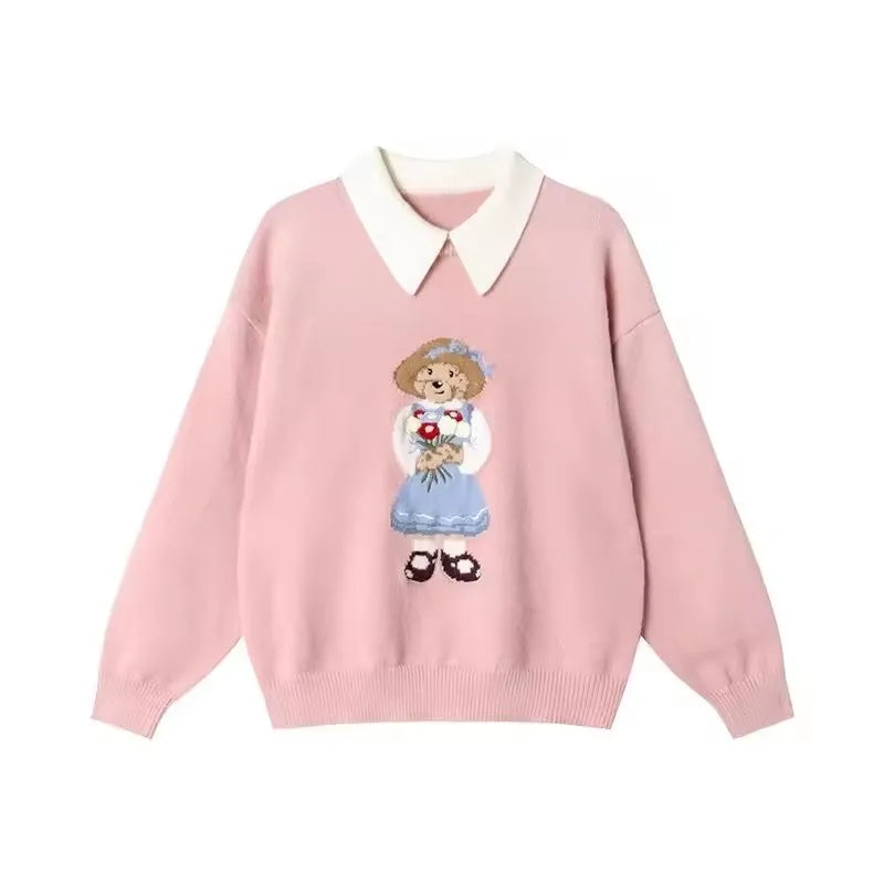Women’s Luxury Bear Knit Sweater - Jeglowstore