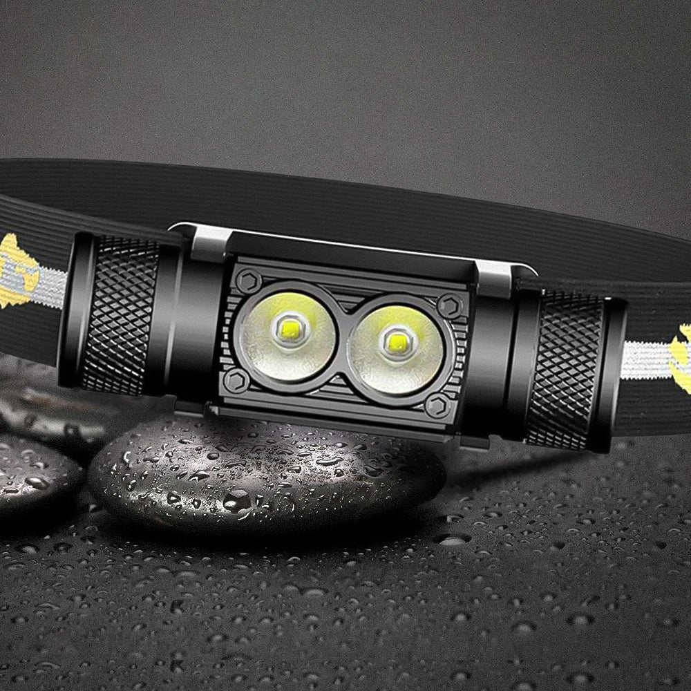 Newest Type-C USB led headlamp Fishing 18650 headlight Torch Hunting head lamp Camping Headlamp Flashlight head light - Jeglowstore