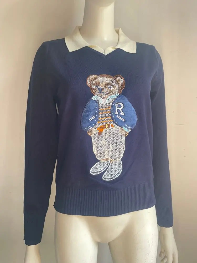 Women’s Luxury Bear Knit Sweater - Jeglowstore