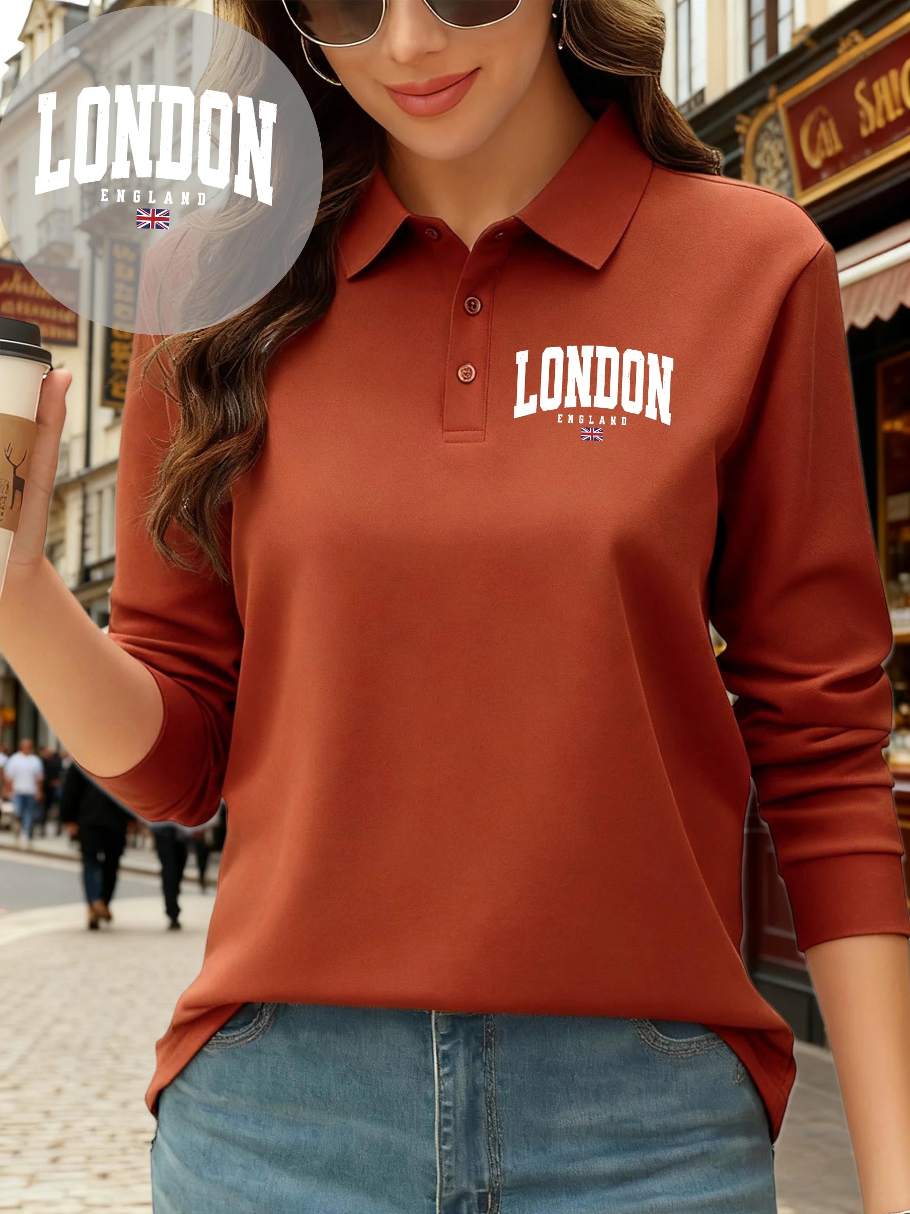 Women’s London Flag Polo Shirt