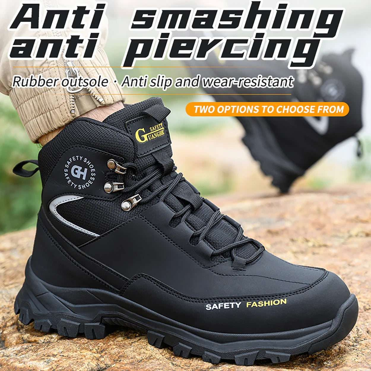 Men’s Waterproof Steel Toe Safety Shoes - Jeglowstore