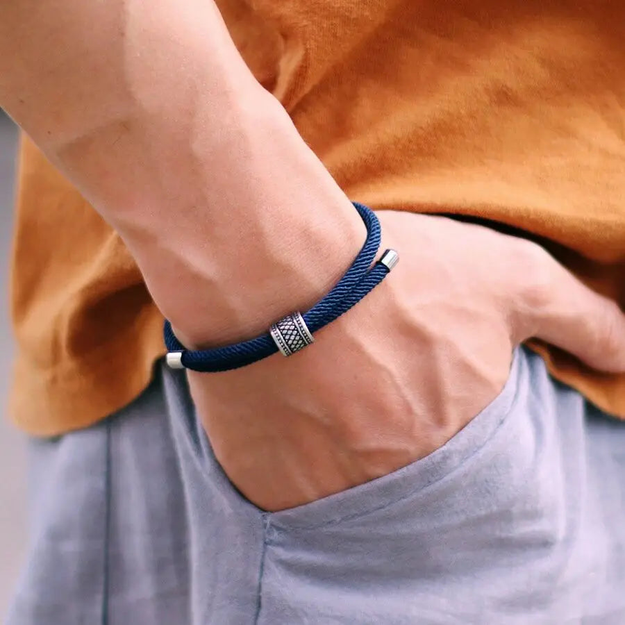 Men’s Adjustable Nylon Cord Bracelet - Jeglowstore