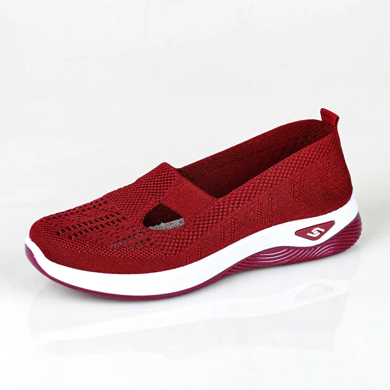 Women’s Mesh Slip-On Platform Casual Sneakers - Jeglowstore