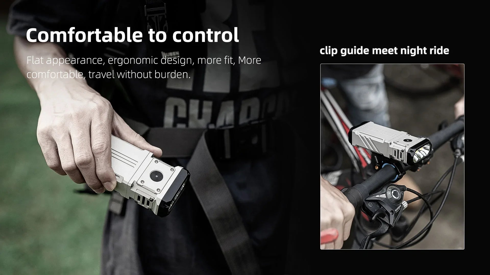 WUBEN X1 12000Lumens Type-C Rechargeable Flashlight Powerful Easy Carry Light Bicycle Flashlight