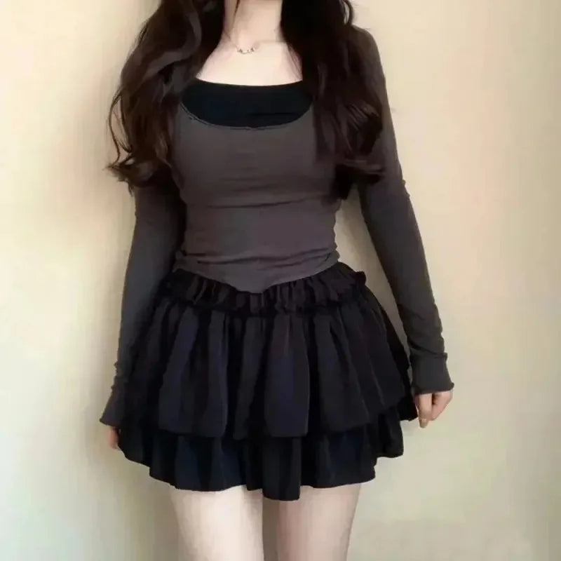 Kawaii Ruffle Mini Skirt - Jeglowstore