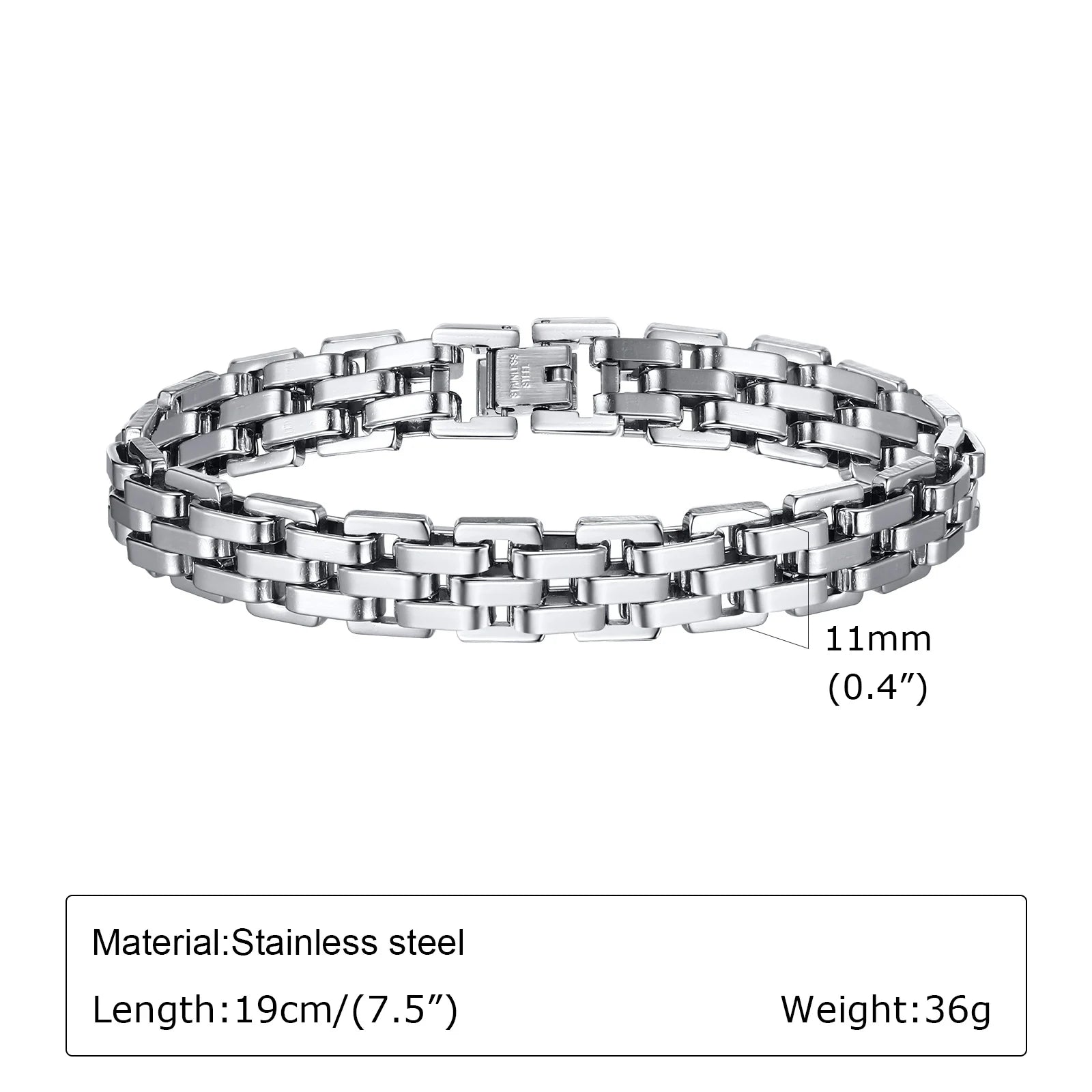 Gents Two-Tone Steel Bracelet - Jeglowstore