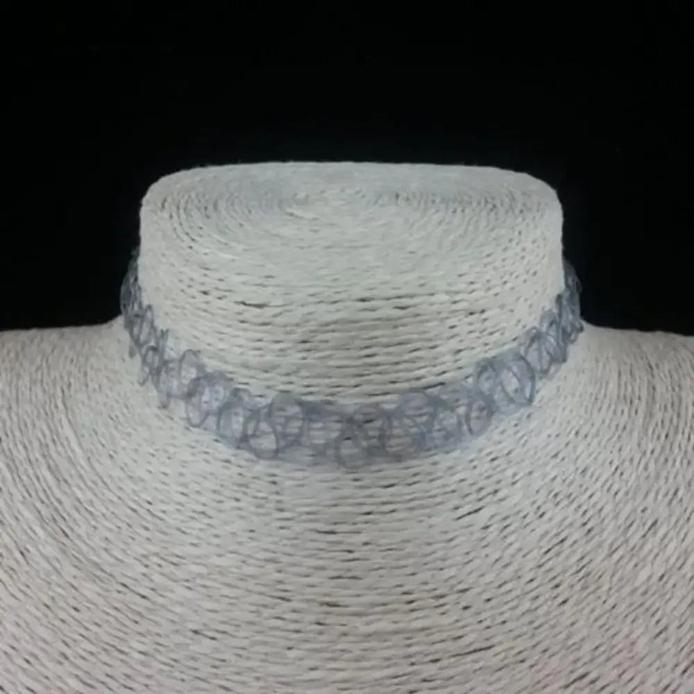 Multi-Color Tattoo Fishnet Choker - Jeglowstore