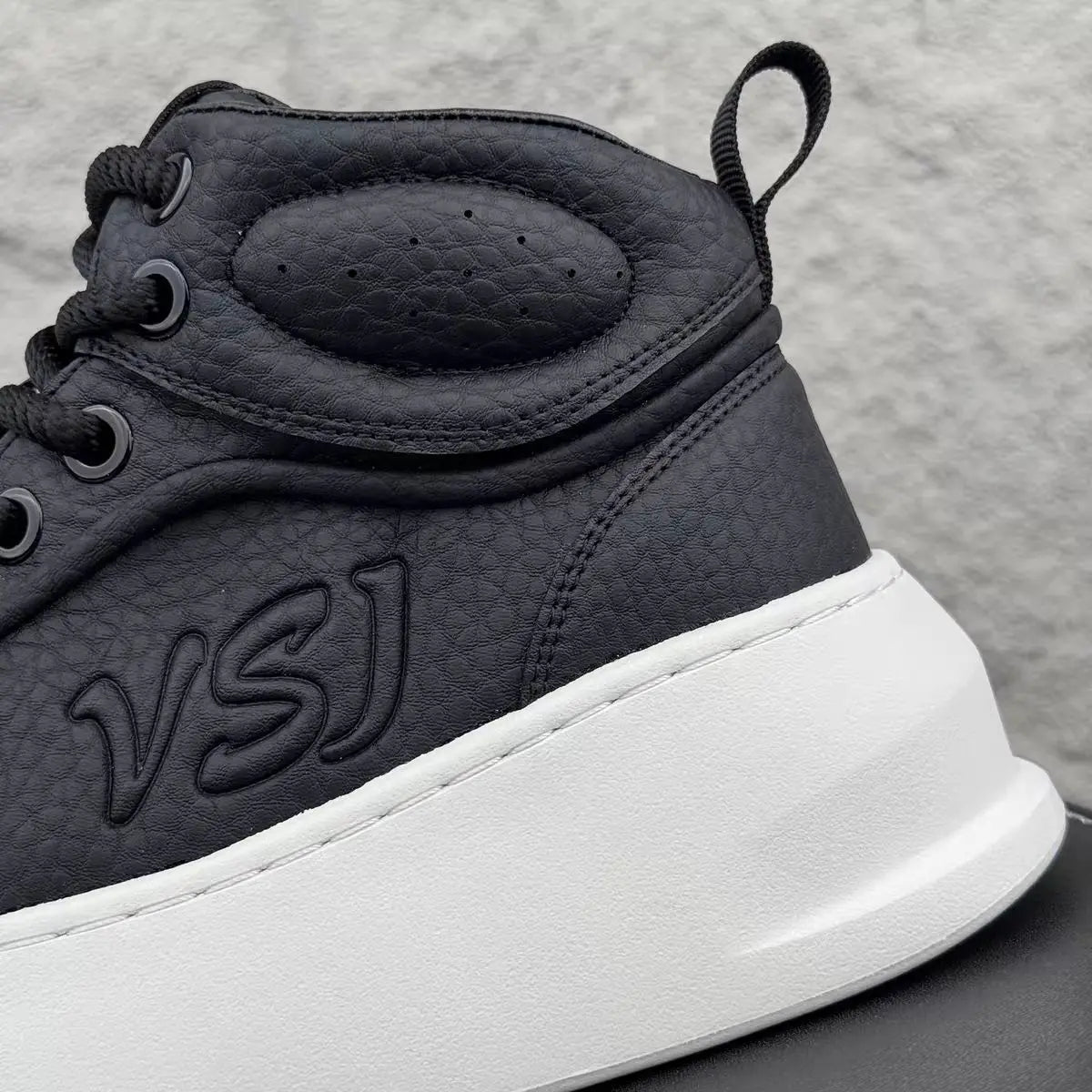 Men’s High-Top PU Leather Platform Sneakers - Jeglowstore