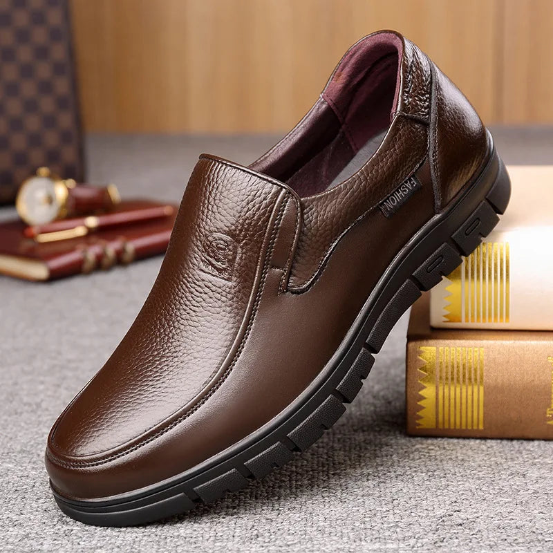 Men’s Casual Soft Sole Leather Shoes - Jeglowstore