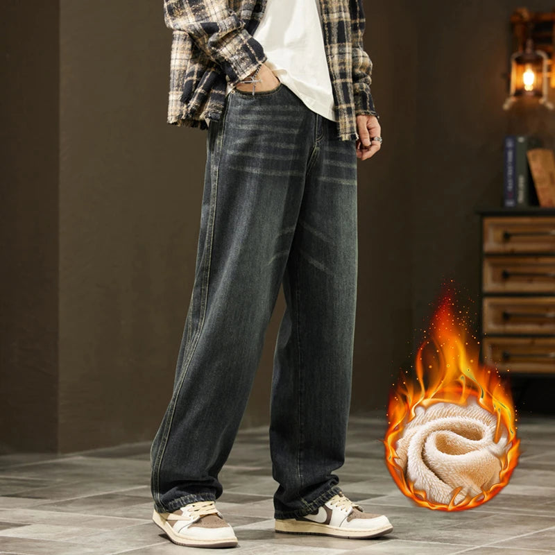 Korean Velvet Wide Leg Pants - Jeglowstore