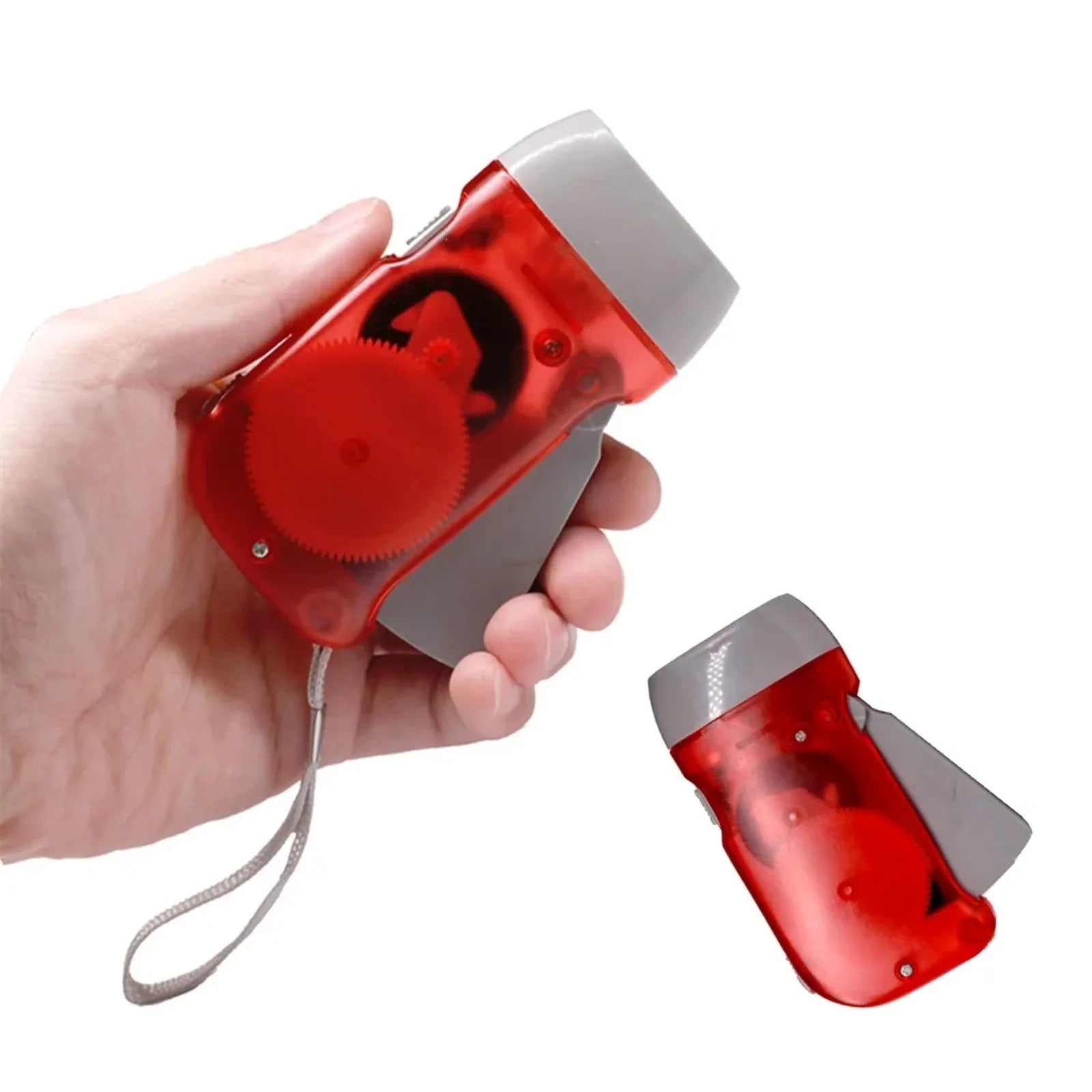 3 LED Hand Pressing Dynamo Crank Power Wind Up Flashlight Torch Light Hand Press Crank Camping Lamp Light for Outdoor Home - Jeglowstore