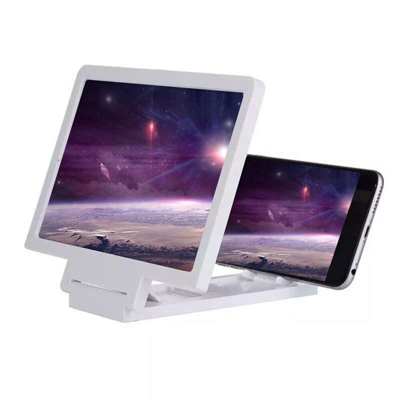 3d Hd Screen Amplifier Folding Mobile Phone Video Screen Amplifier Magnifying Glass Stand Bracket Enlarge Stand Eyes Protection