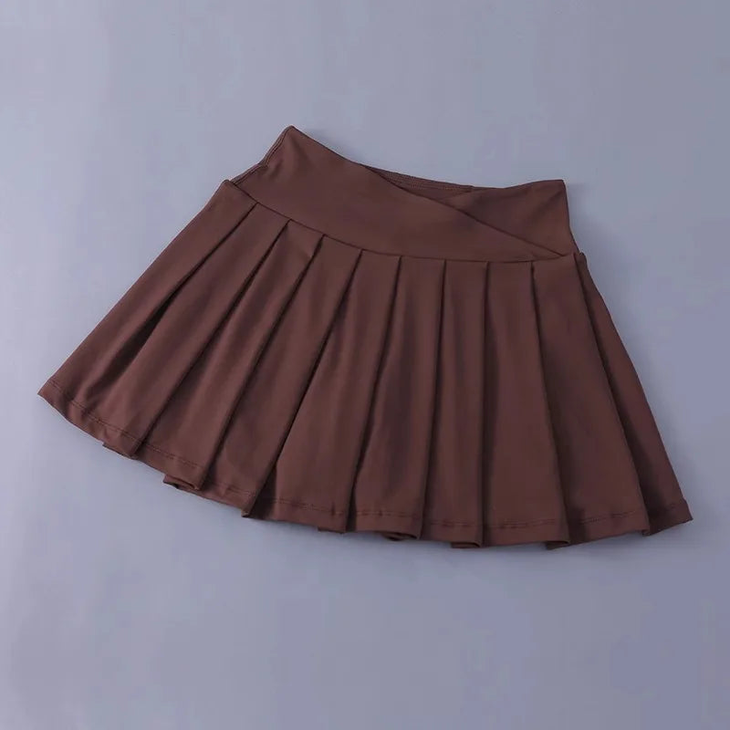 High Waist Tennis Pleated Skort - Jeglowstore