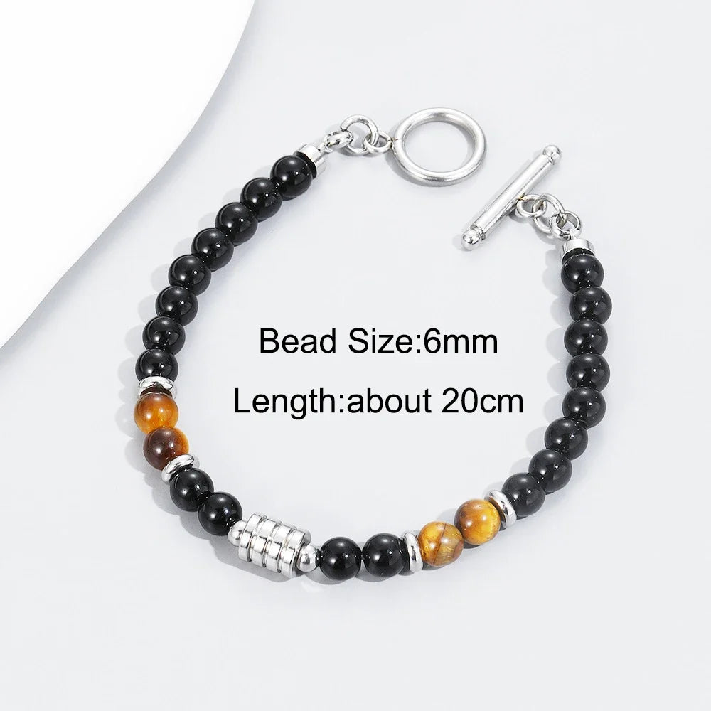 Men’s Tiger Eye Stone Bracelet - Jeglowstore