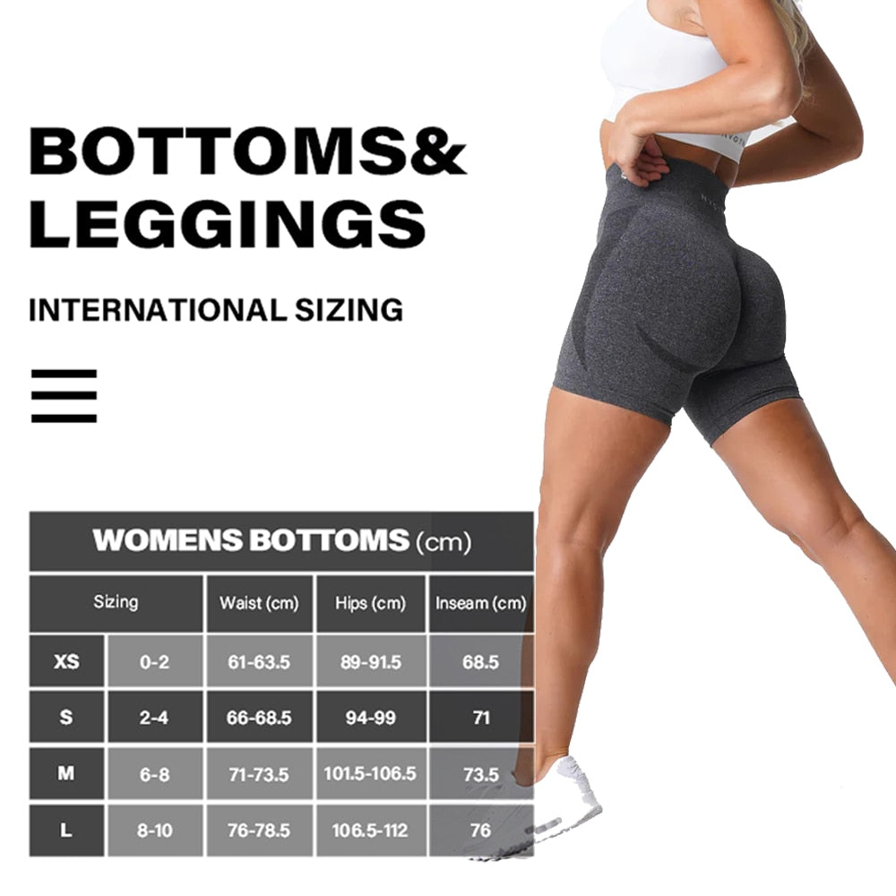 NVGTN Women's Seamless High Waist Shorts Smile Contour Cycling Shorts Gym Yoga Workout Casual Sports