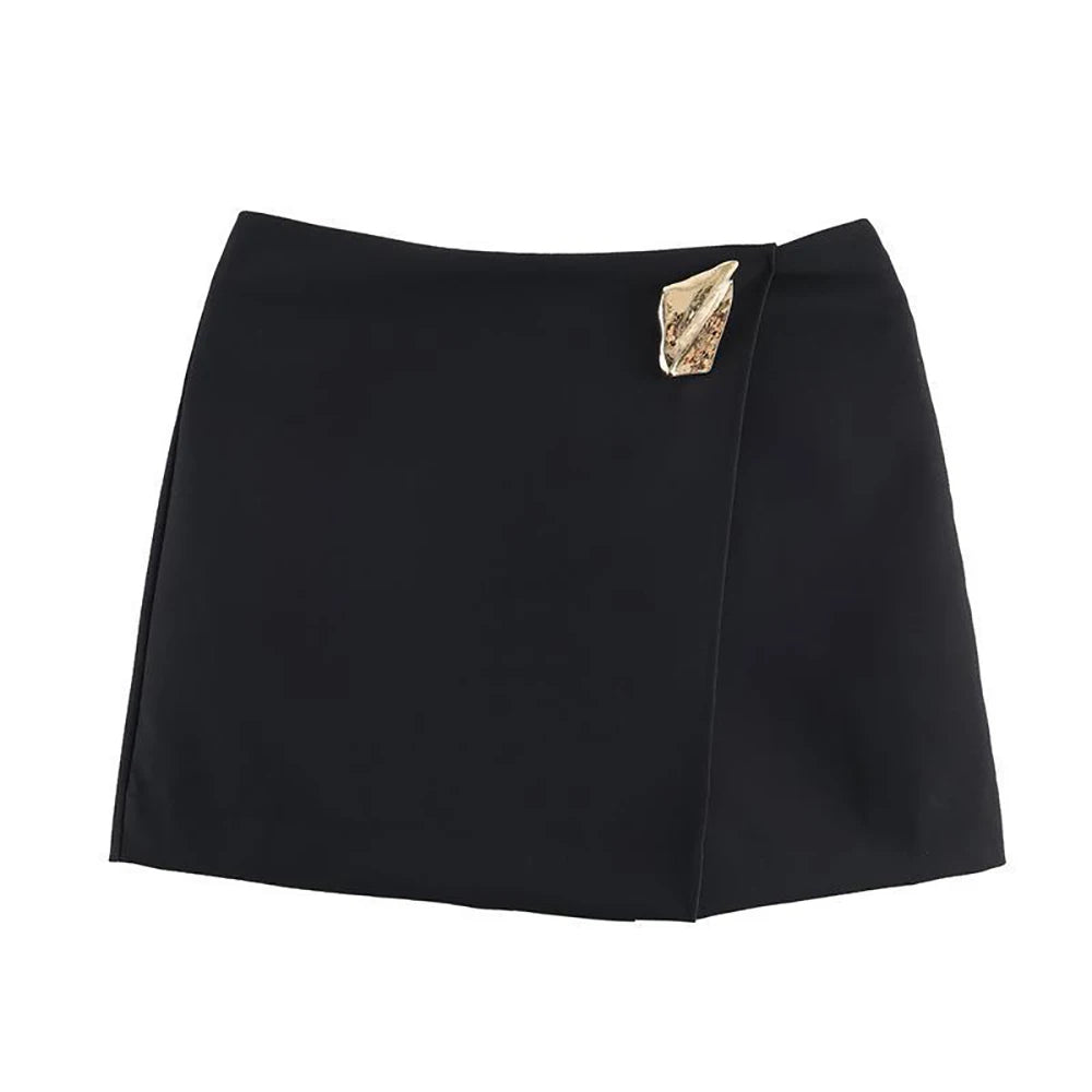 Asymmetrical Mini Skirt Shorts - Jeglowstore