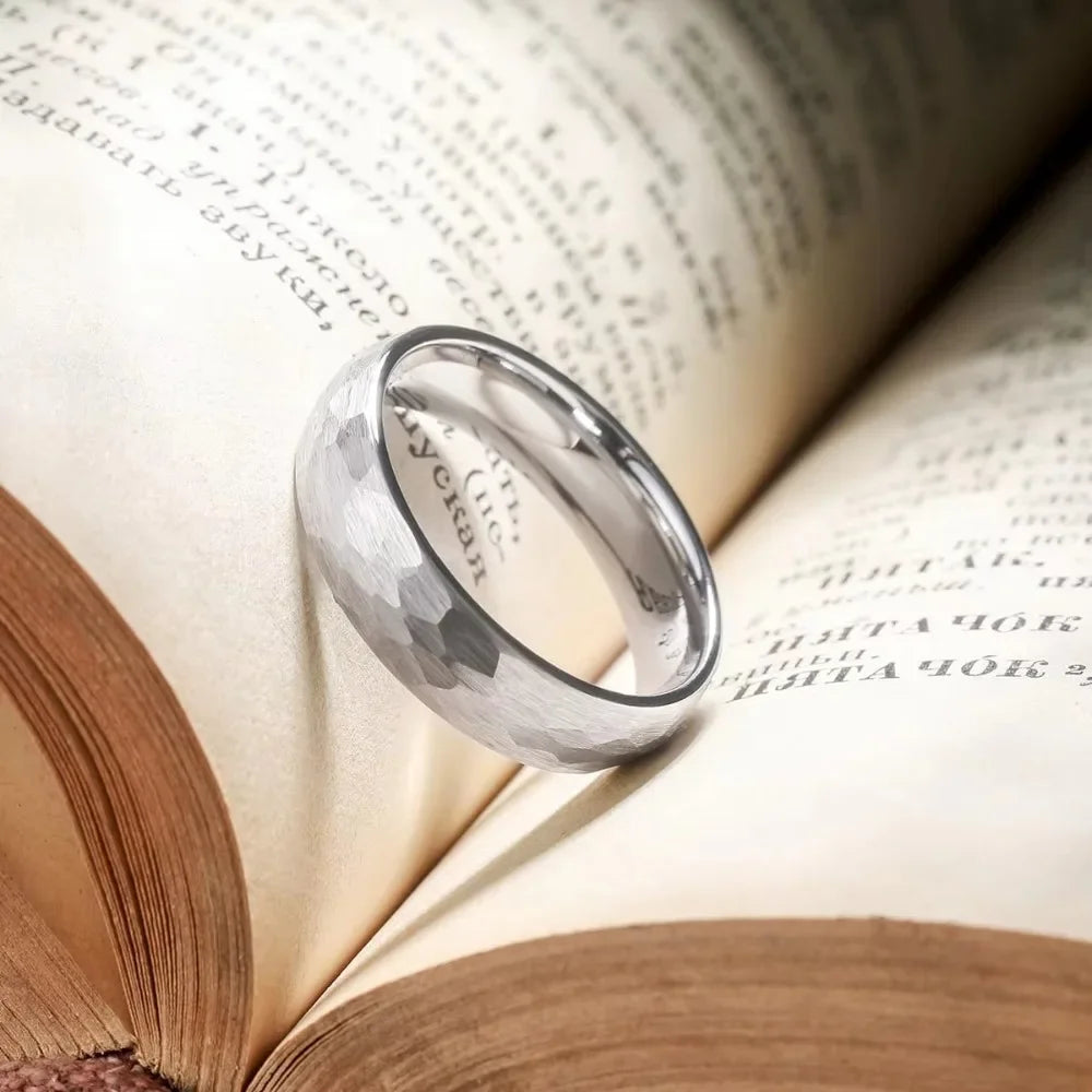 Brushed Stainless Steel Couple Ring - Jeglowstore