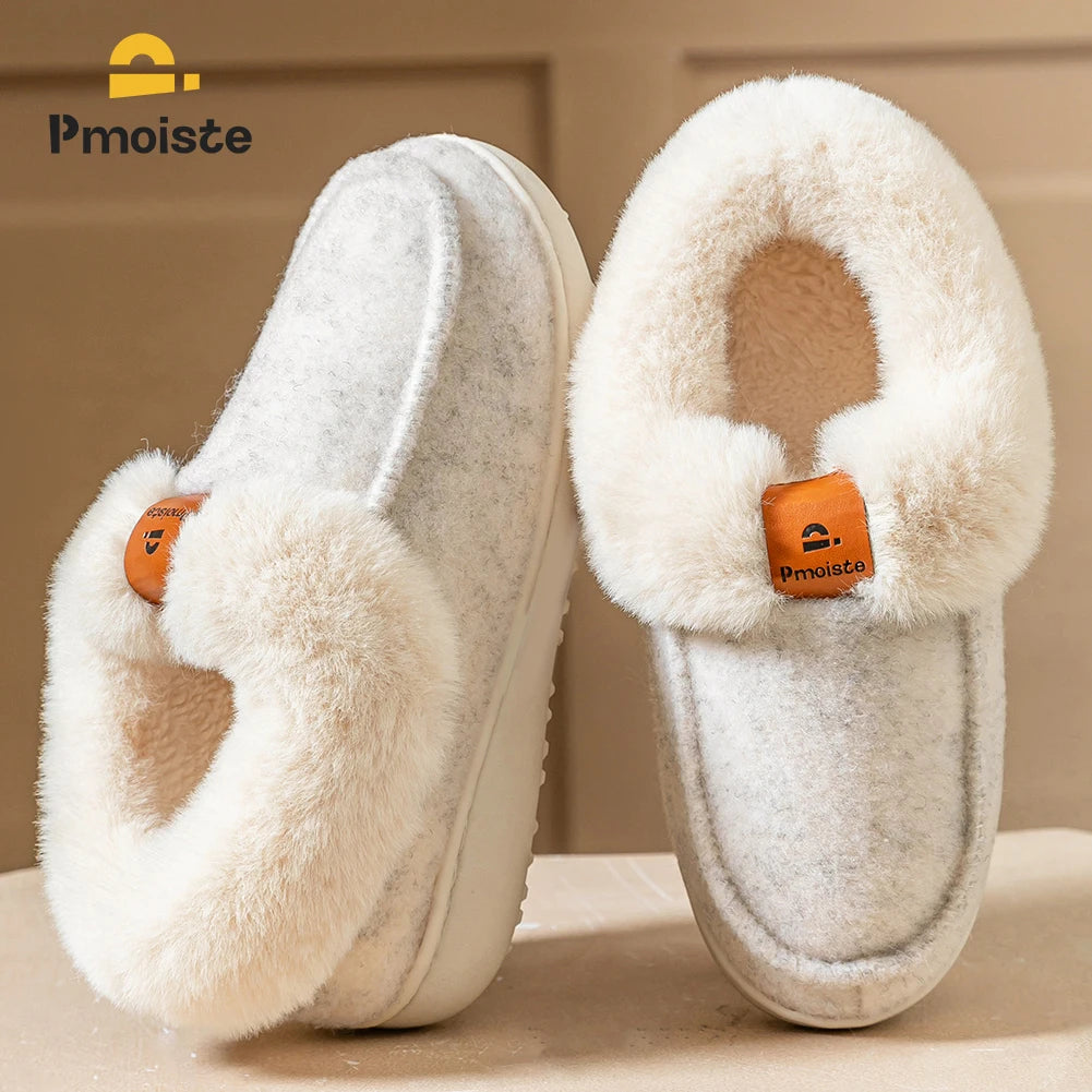 Women Cozy Memory Foam Wedge Bedroom Slippers - Jeglowstore