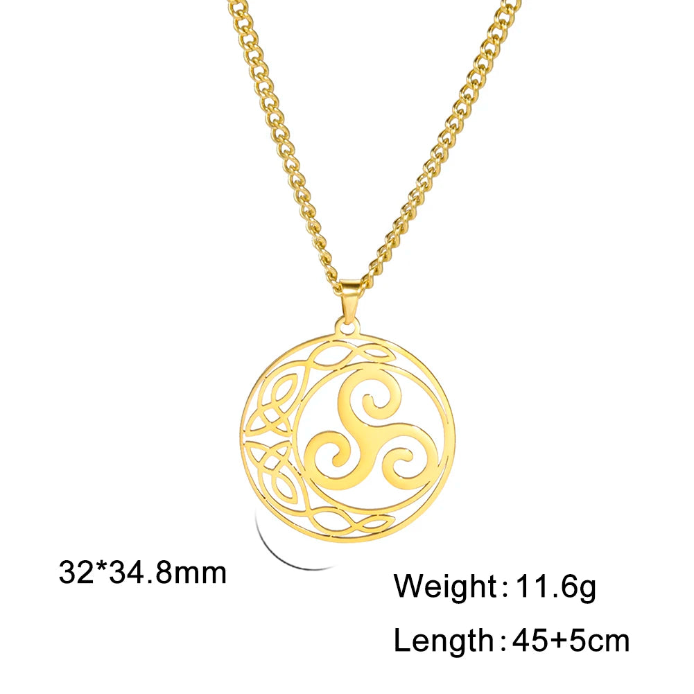 Viking Celtic Moon Pendant - Jeglowstore
