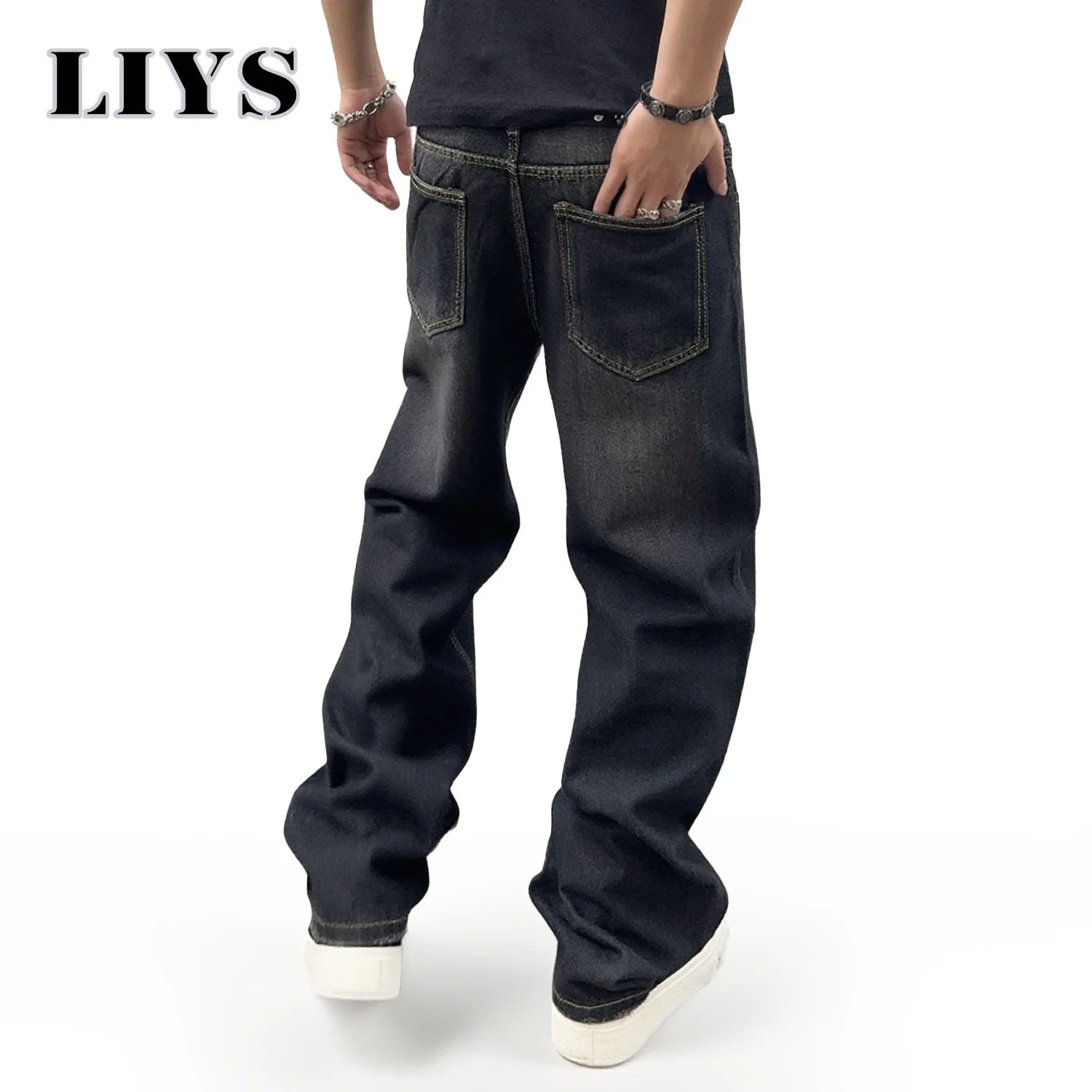 Men’s Classic Loose Denim Jeans - Jeglowstore