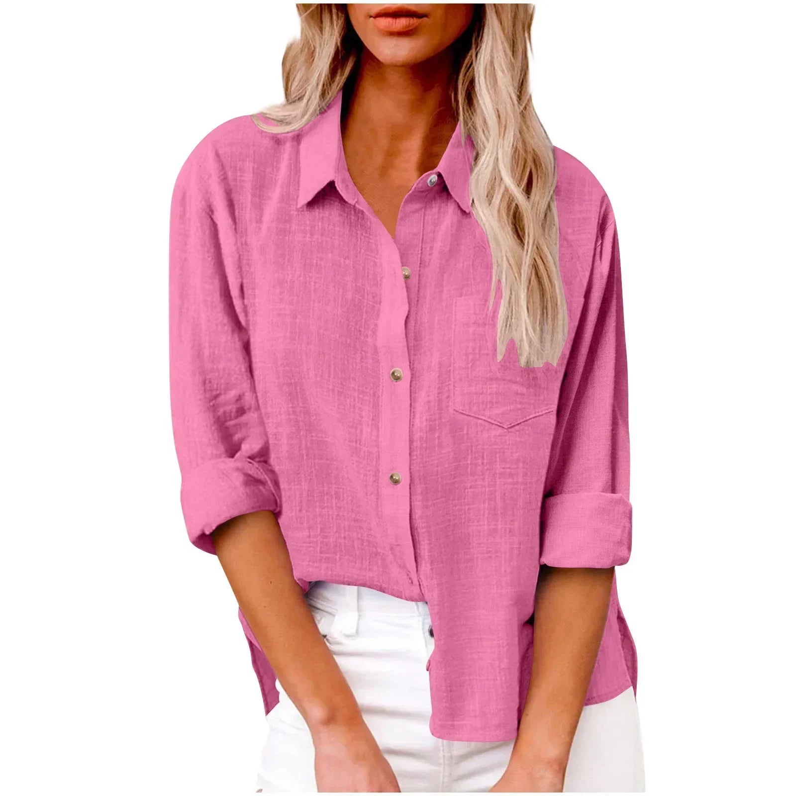 Women’s Solid Casual Long Sleeve - Jeglowstore