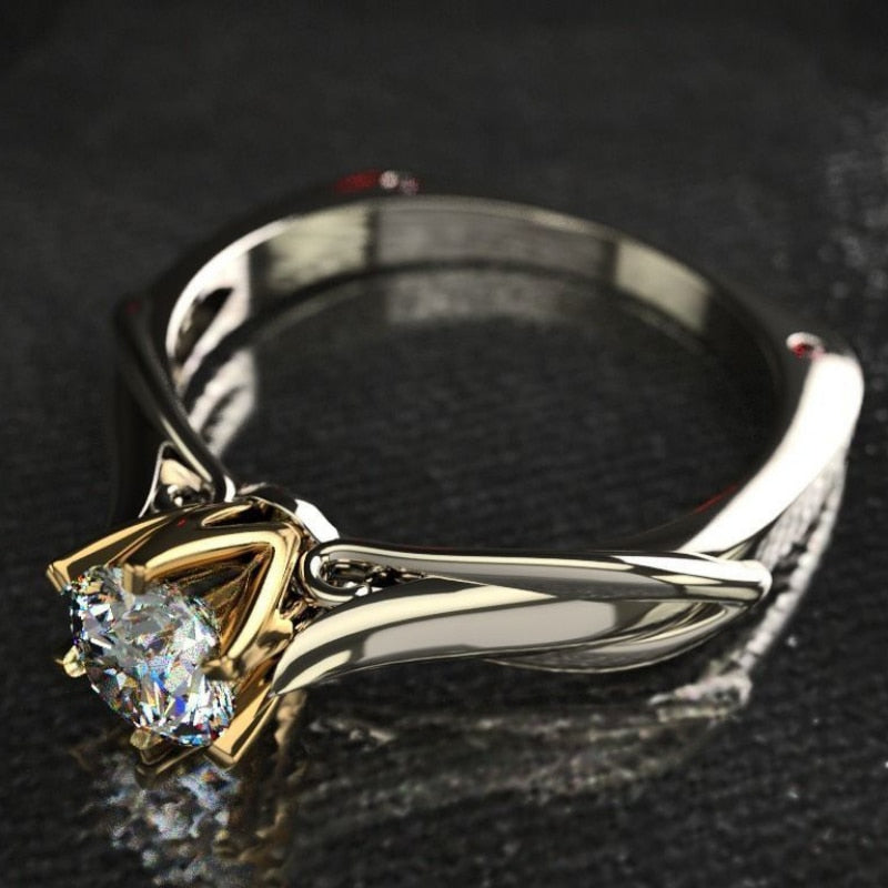 Pure 18K Gold Ring for Women Natural Diamond Rings with Gemstones Beautiful Jewelry Couples Wedding Accessories New trend 2023