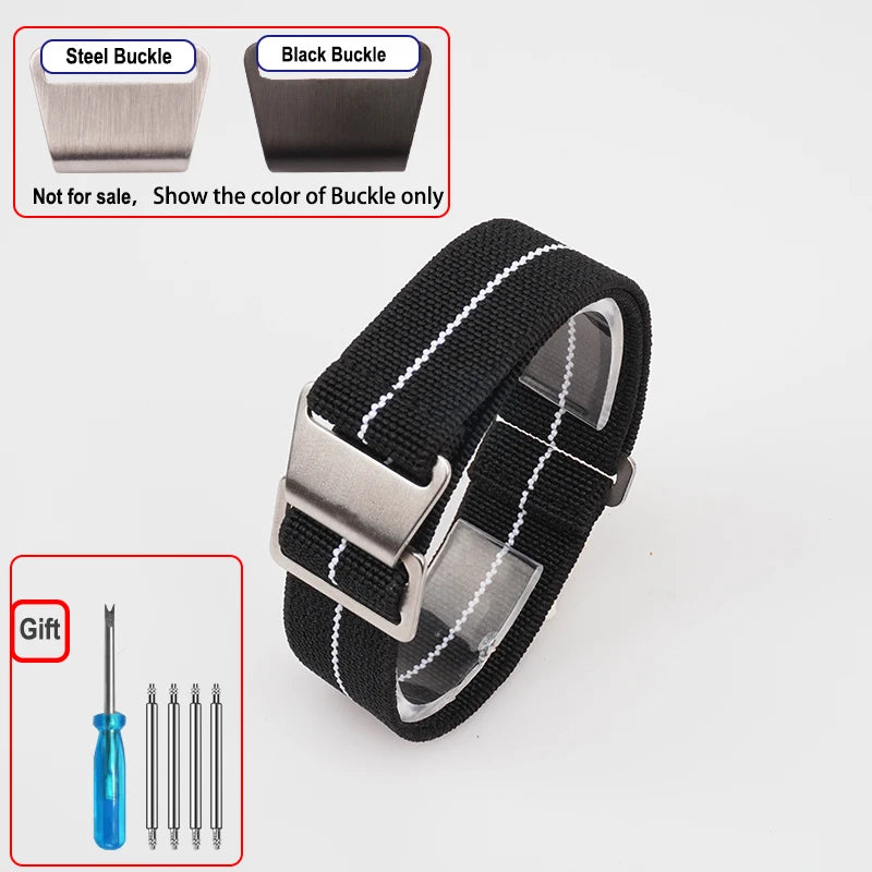 French Parachute Nylon Watch Strap - Jeglowstore