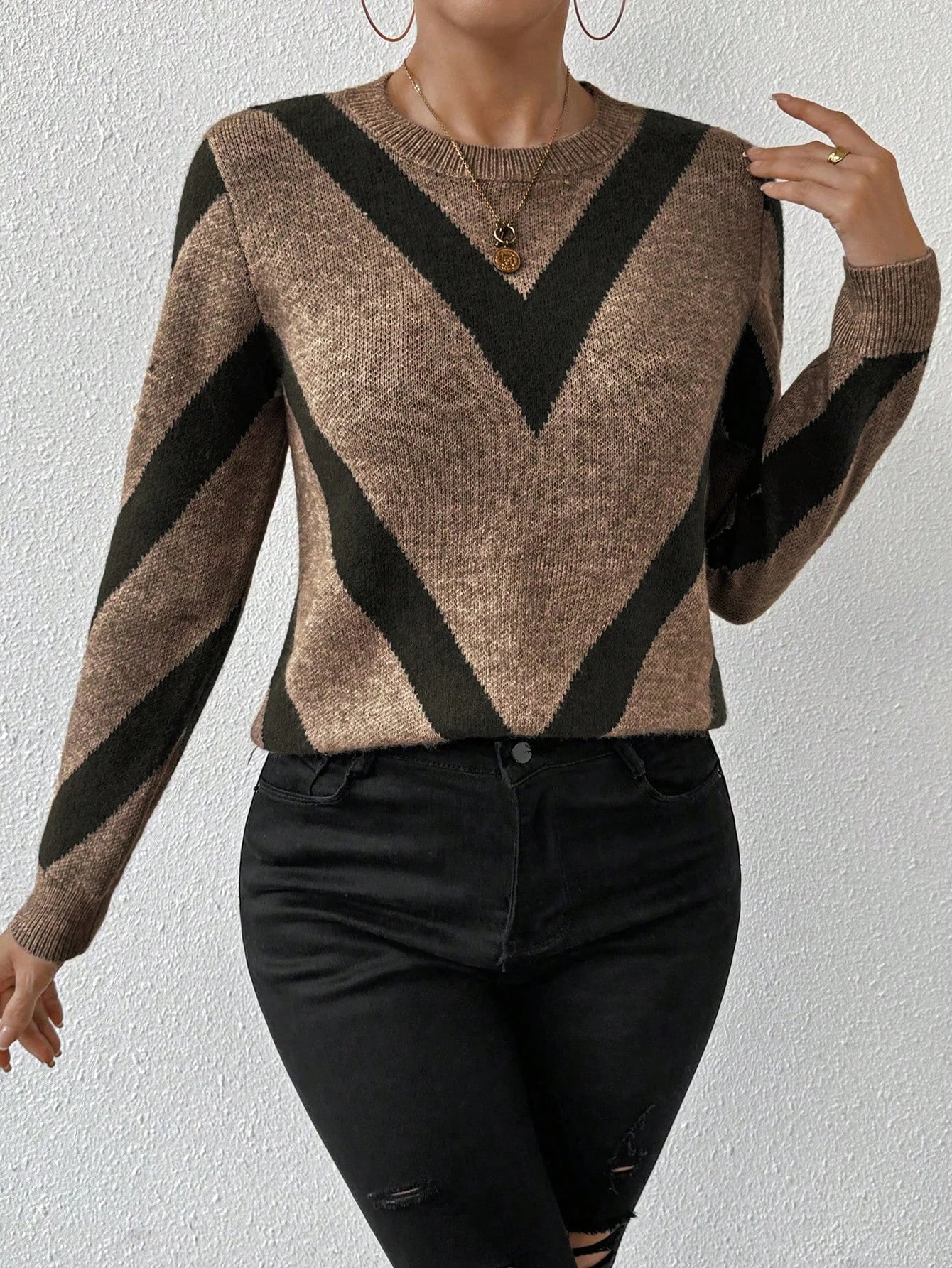 Autumn Winter Geometric Knit - Jeglowstore