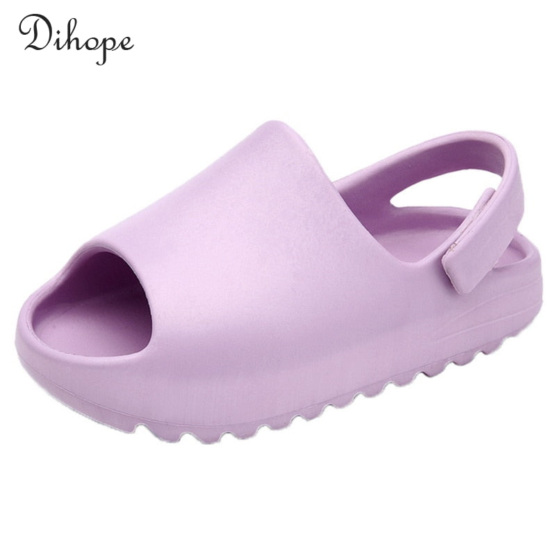 Kids Sandals Baby Toddler Adults Slip-on Fashion Boys Girls Foam Beach Summer Slides Bone Resin children Lightweight Water Shoes