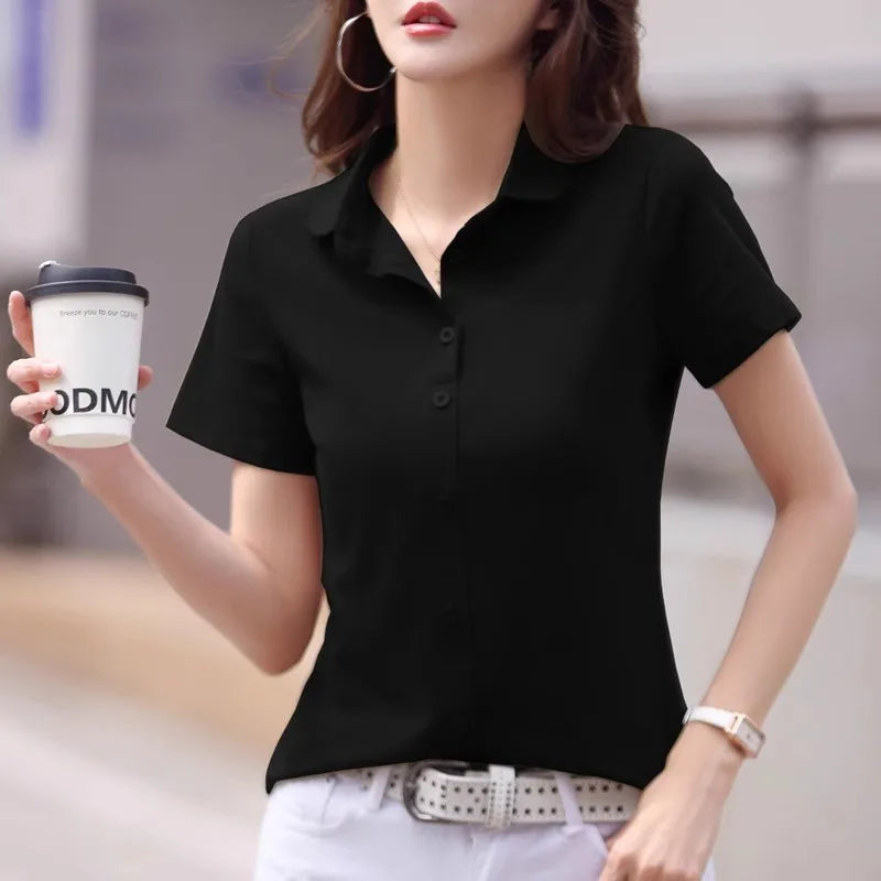 Women’s Cotton Polo T-Shirt