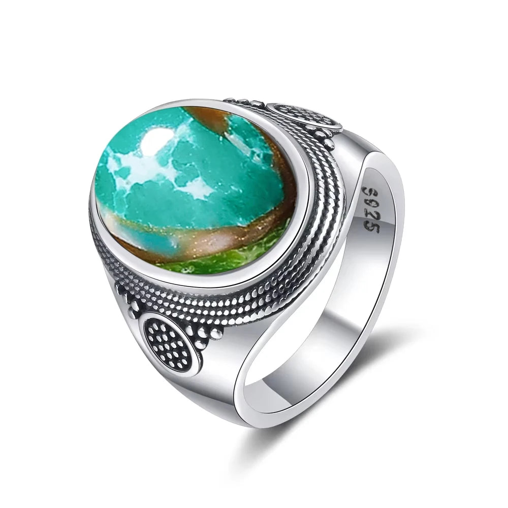 Vintage Black Onyx Sterling Silver Ring - Jeglowstore