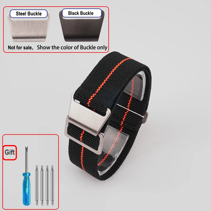 French Parachute Nylon Watch Strap - Jeglowstore