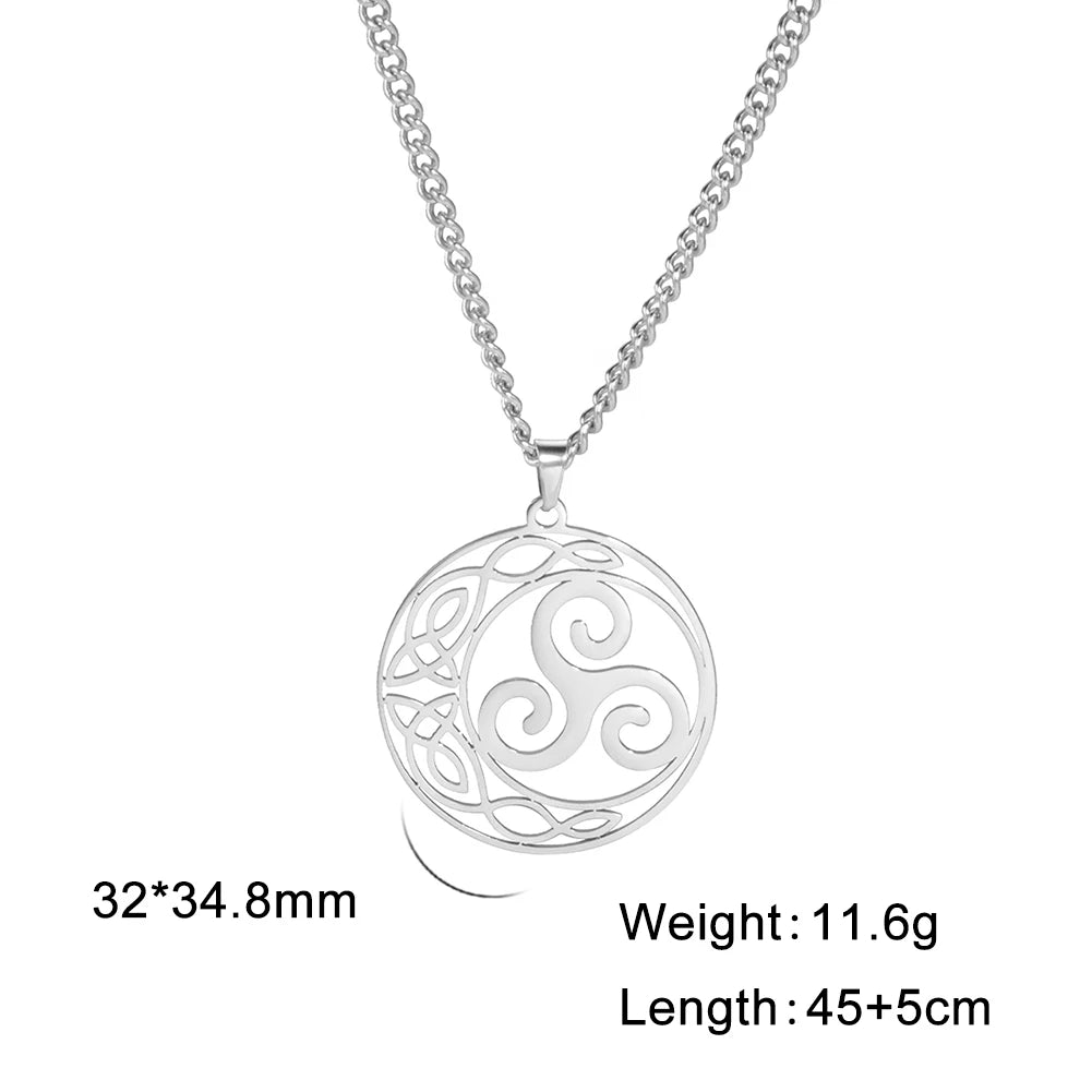 Viking Celtic Moon Pendant - Jeglowstore