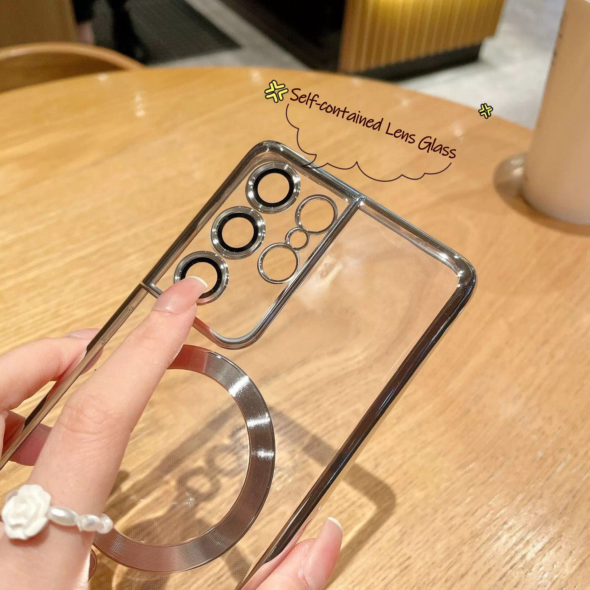 Luxury Plating For MagSafe Magnetic Case For Samsung Galaxy S22 S23 Ultra Plus Phone Cases Wireless Charge Soft Silicone Cover