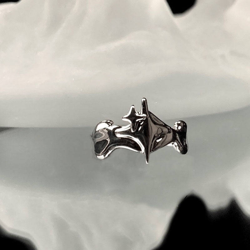 Women's Ring Simple Star Ring Open Mouth Adjustable Awning Send Girlfriend Girlfriends Gift Jewellery Jewellery