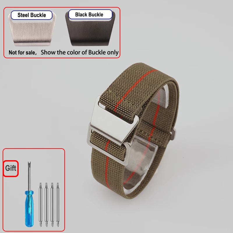 French Parachute Nylon Watch Strap - Jeglowstore